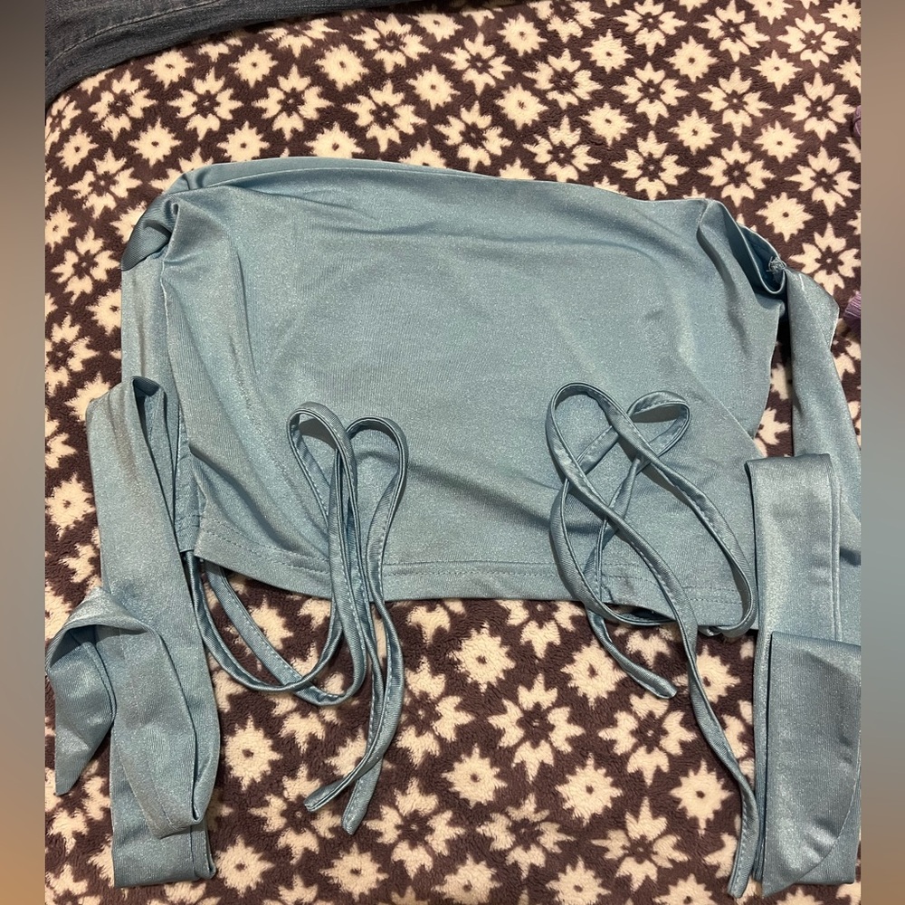 Elegant Blue Women's Top